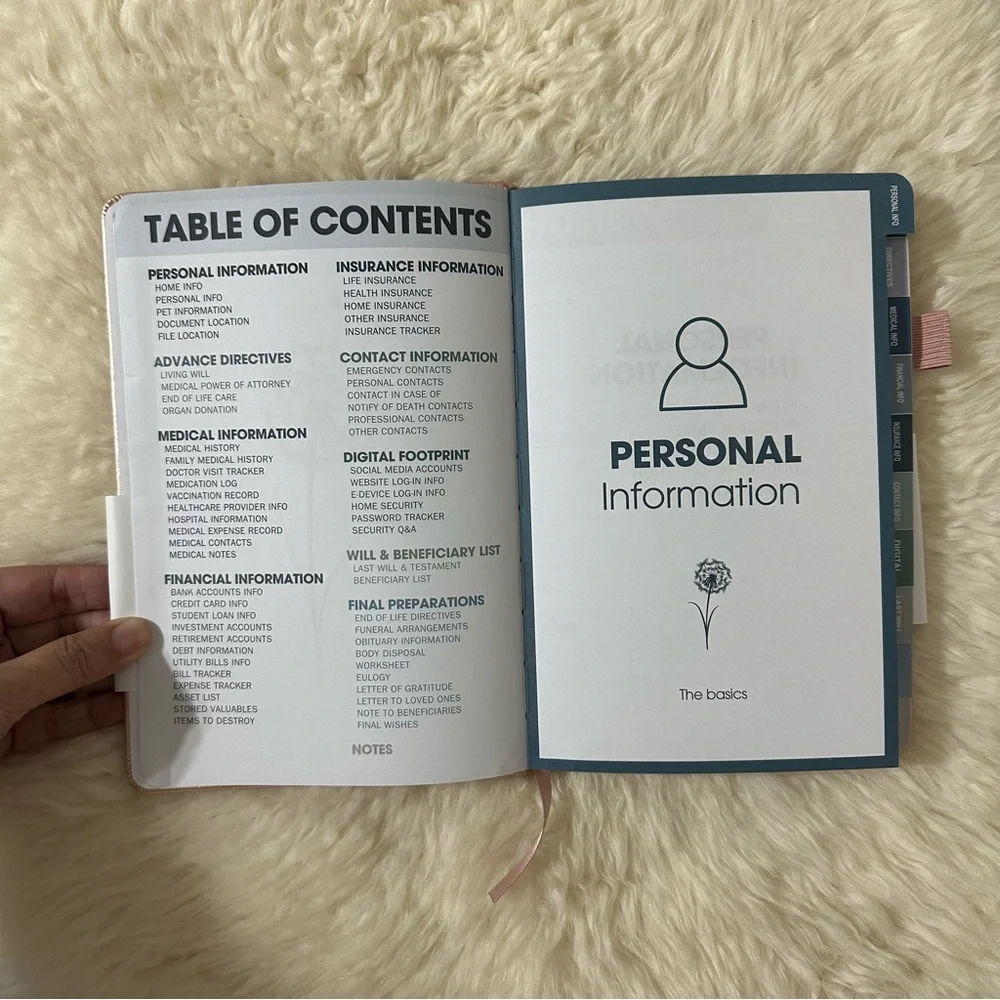 End of Life Planner Important Guidance for You and Your Loved Ones Note Book
